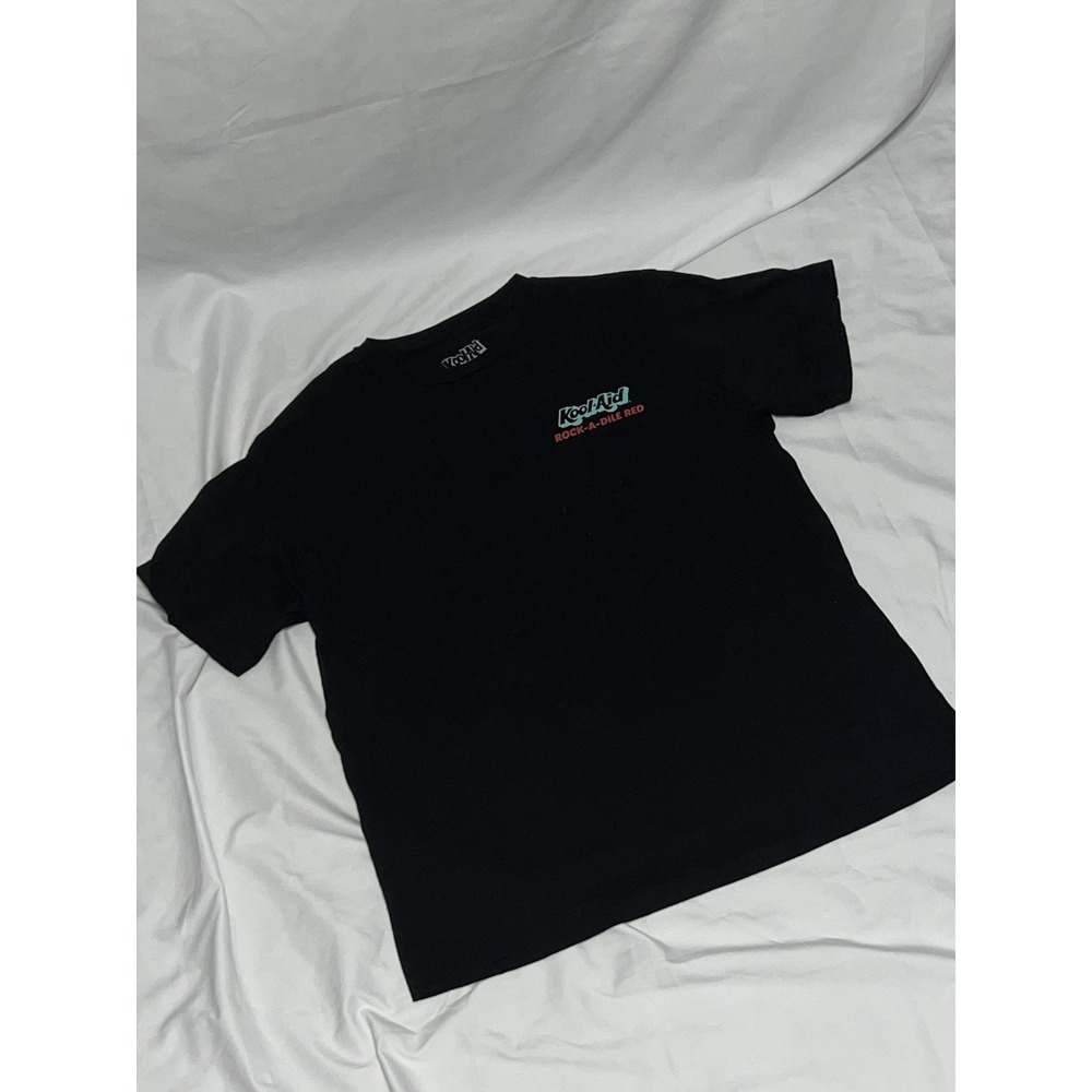 Kool Aid Shirt Mens Black Rock A Dile Red Retro Jammers Size Large